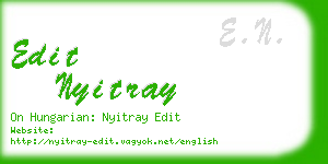 edit nyitray business card